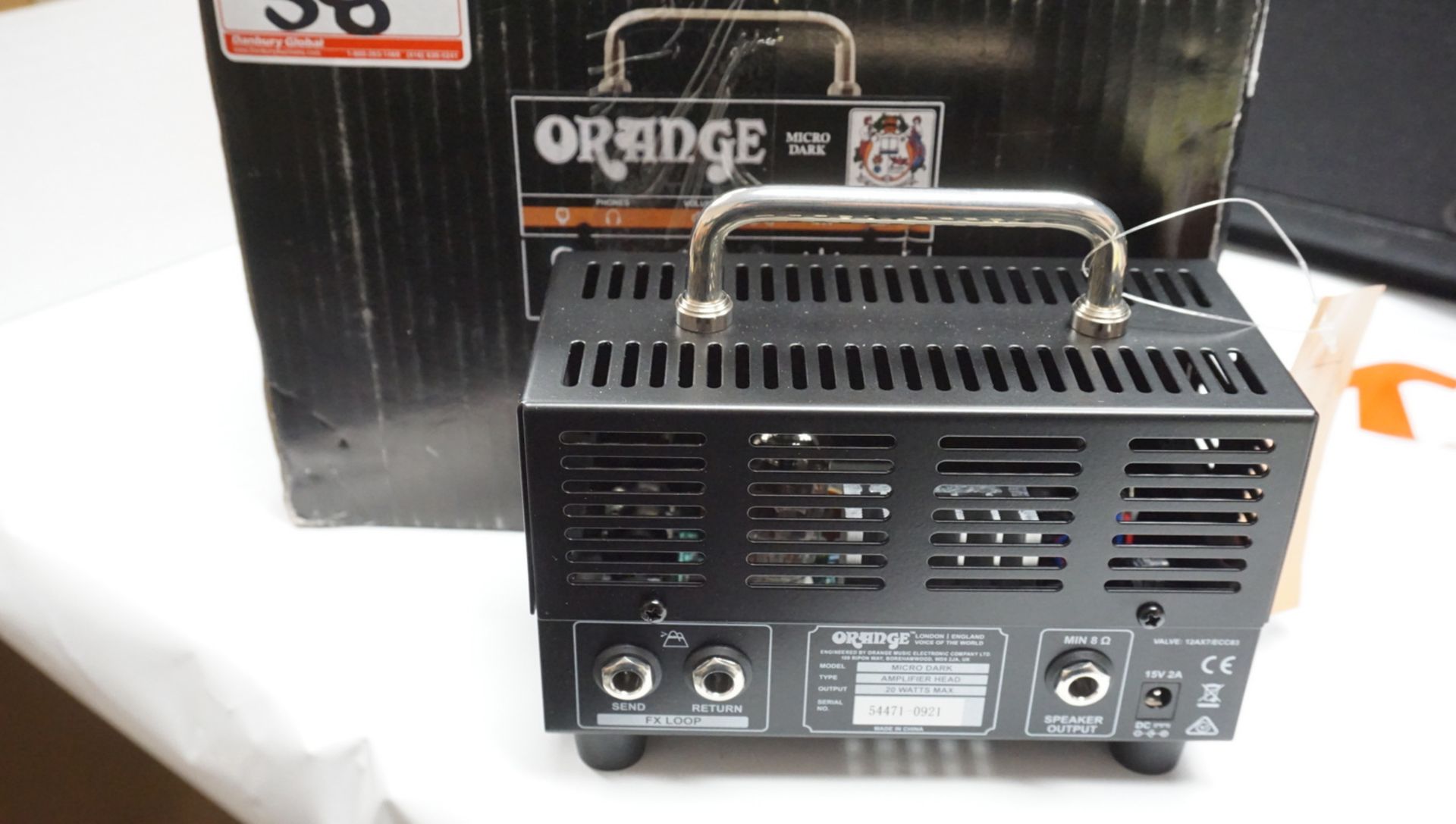 ORANGE MD20 MICRO DARK 20W MINI HYBRID HEAD GUITAR AMP - Image 2 of 2