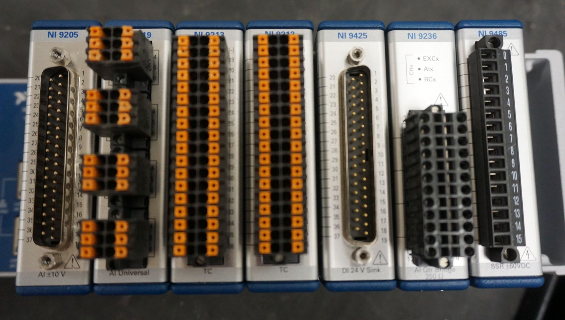 NATIONAL INSTRUMENTS NI CDAQ-9189 COMPACT DAQ UNIT W/ (7) MODULES: NI 9205(AIO +-10V), NI 9219(AI - Image 2 of 2