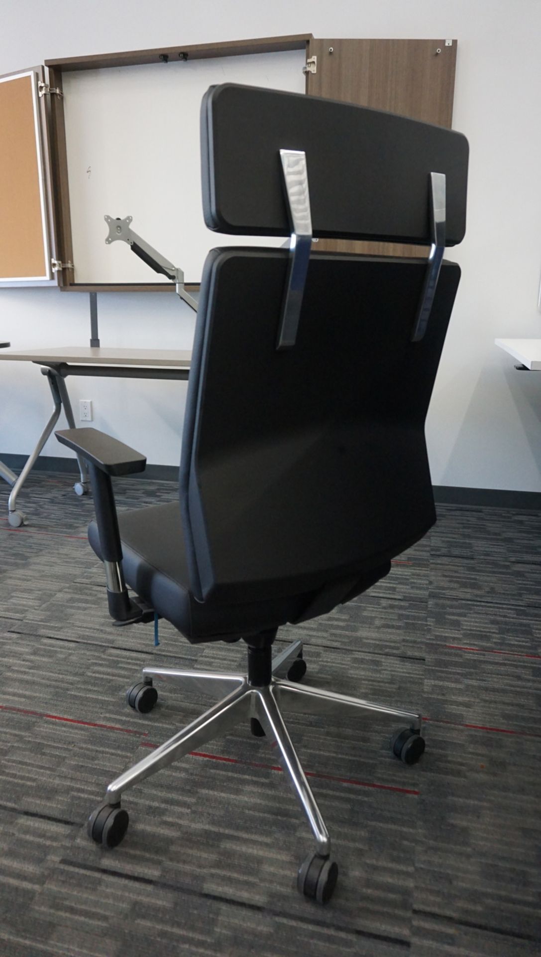 ALLSEATING 18125 BLK HI-BACK CONFERENCE CHAIR (MSRP $750) - Image 2 of 2