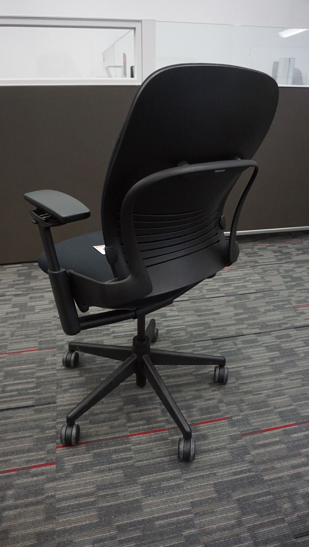 STEELCASE LEAP BLACK FABRIC ADJUSTABLE OFFICE CHAIR (MSRP $2,800) - Image 2 of 2