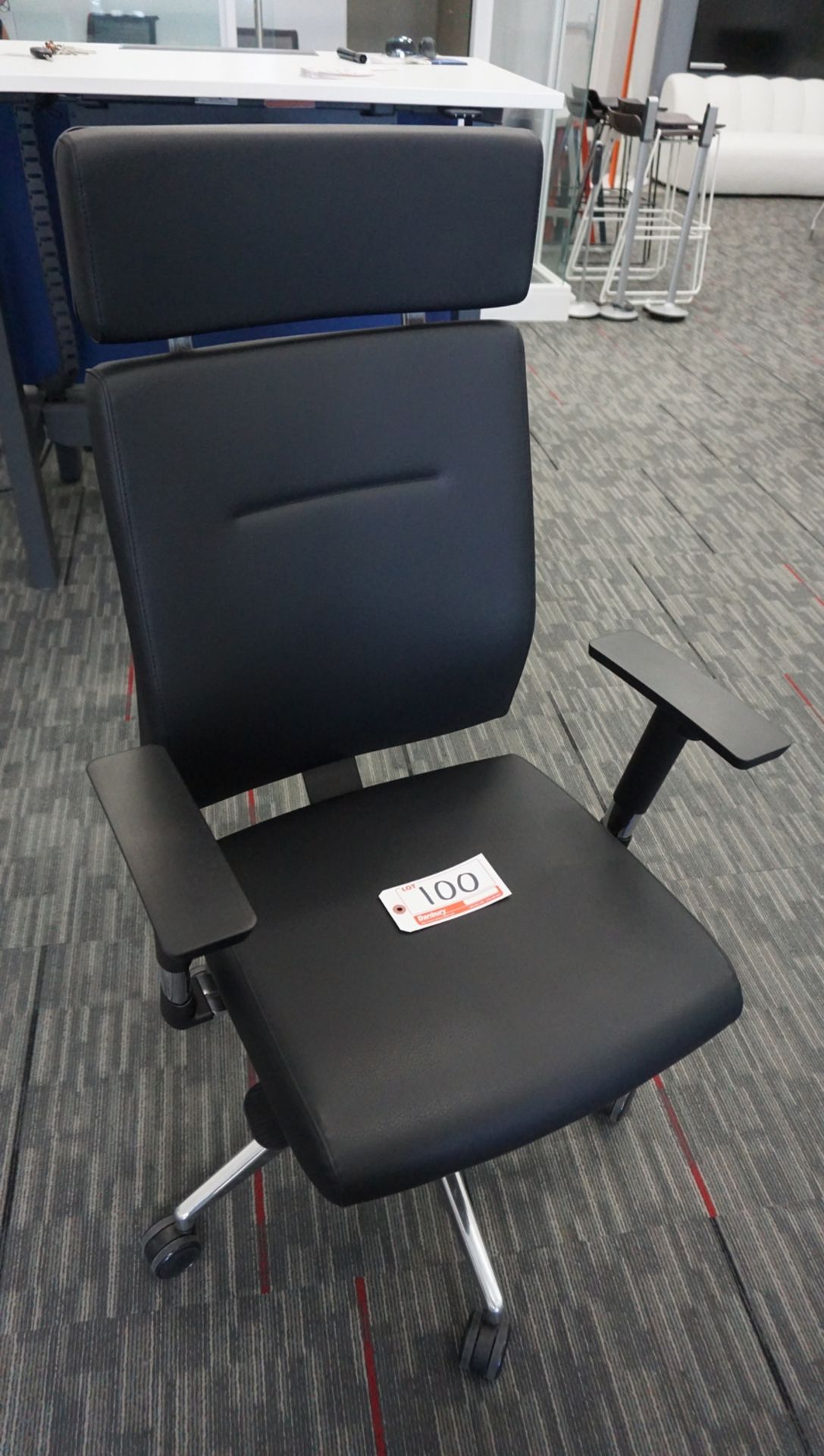 ALLSEATING 18125 BLK HI-BACK CONFERENCE CHAIR (MSRP $750)