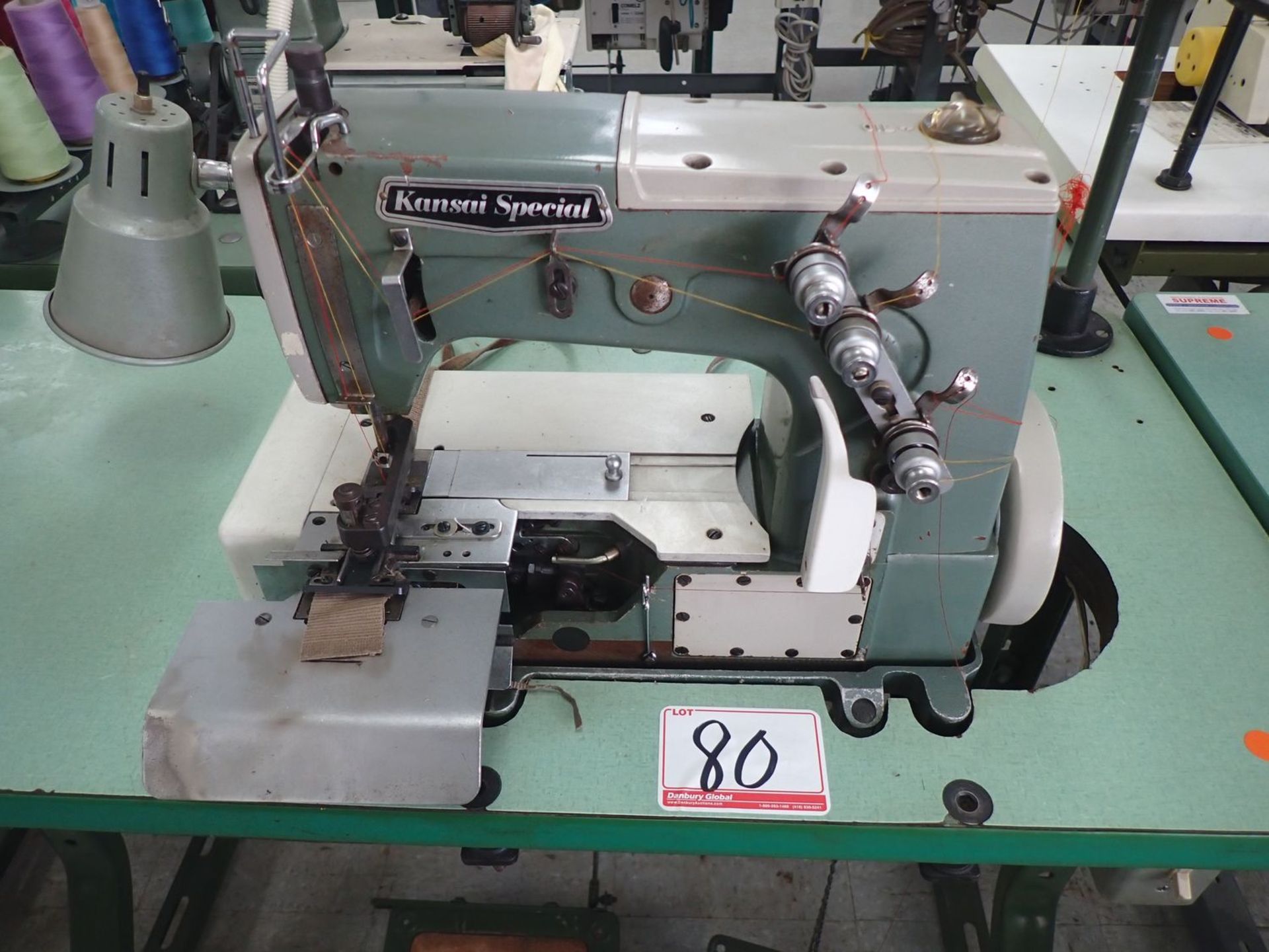 KANSAI EL-2000 BELT LOOP FLATBED COVERSTITCH 2-NEEDLE 1/4" W/ FRONT ...