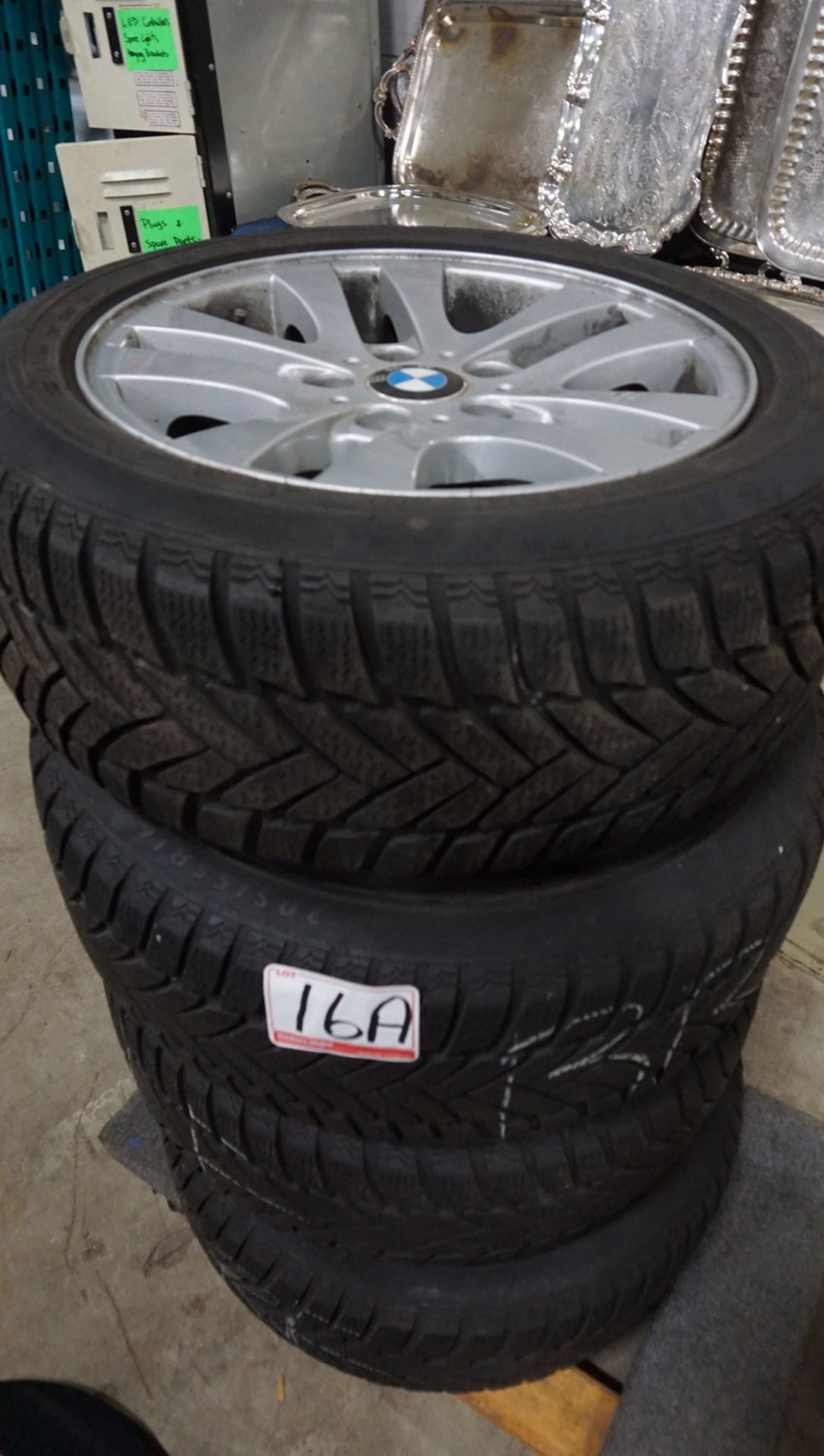 LOT - BMW RIMS W/ DUNLOP 205/55R16 SP WINTER SPORT M3 TIRES