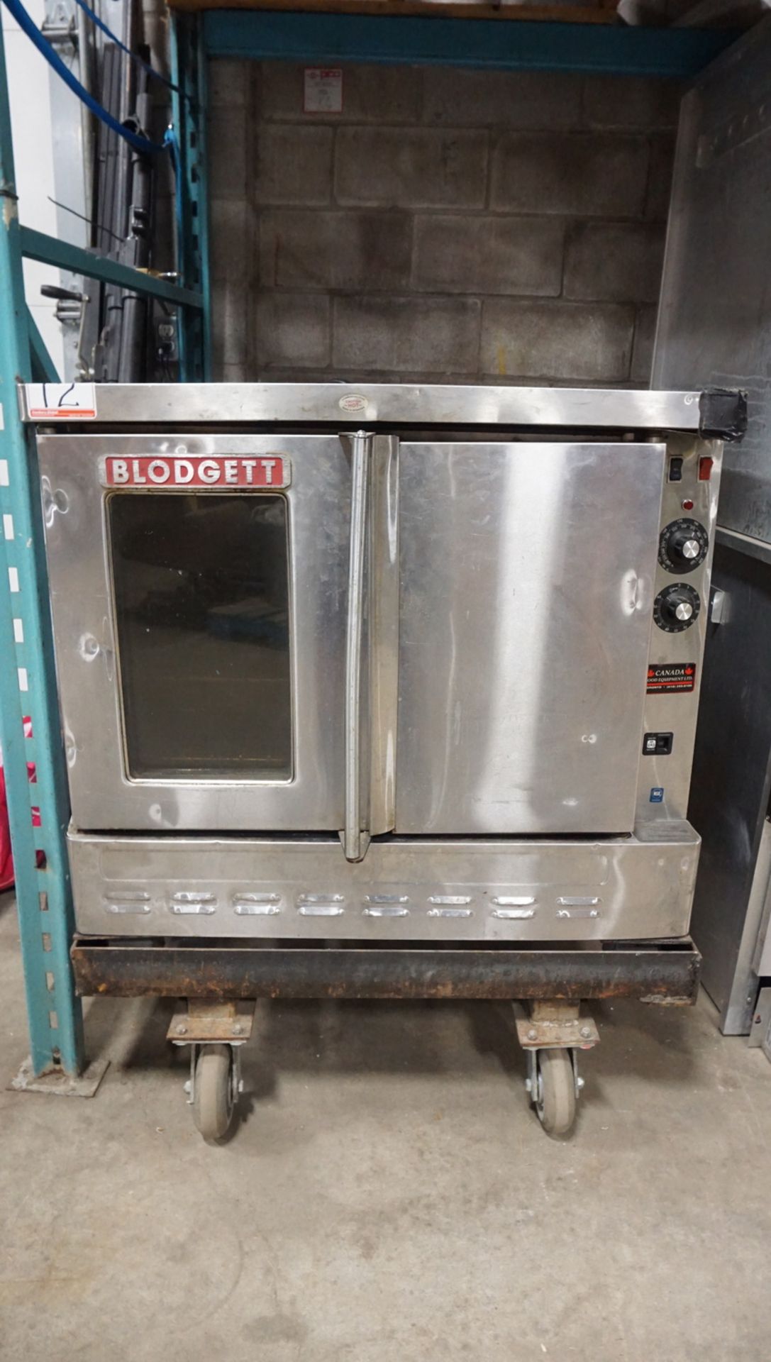 BLODGETT PORTABLE PROPANE & N/G CONVECTION OVEN