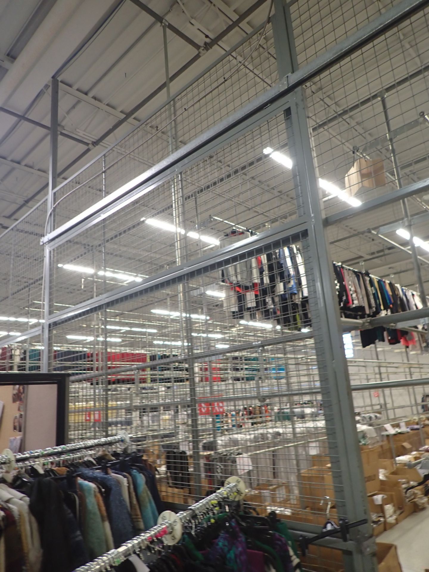 LOT - STEEL PIPE OVERHEAD STORAGE SYSTEM W/ TRAVEL HANGERS (APPROX. 1500') - Image 11 of 11