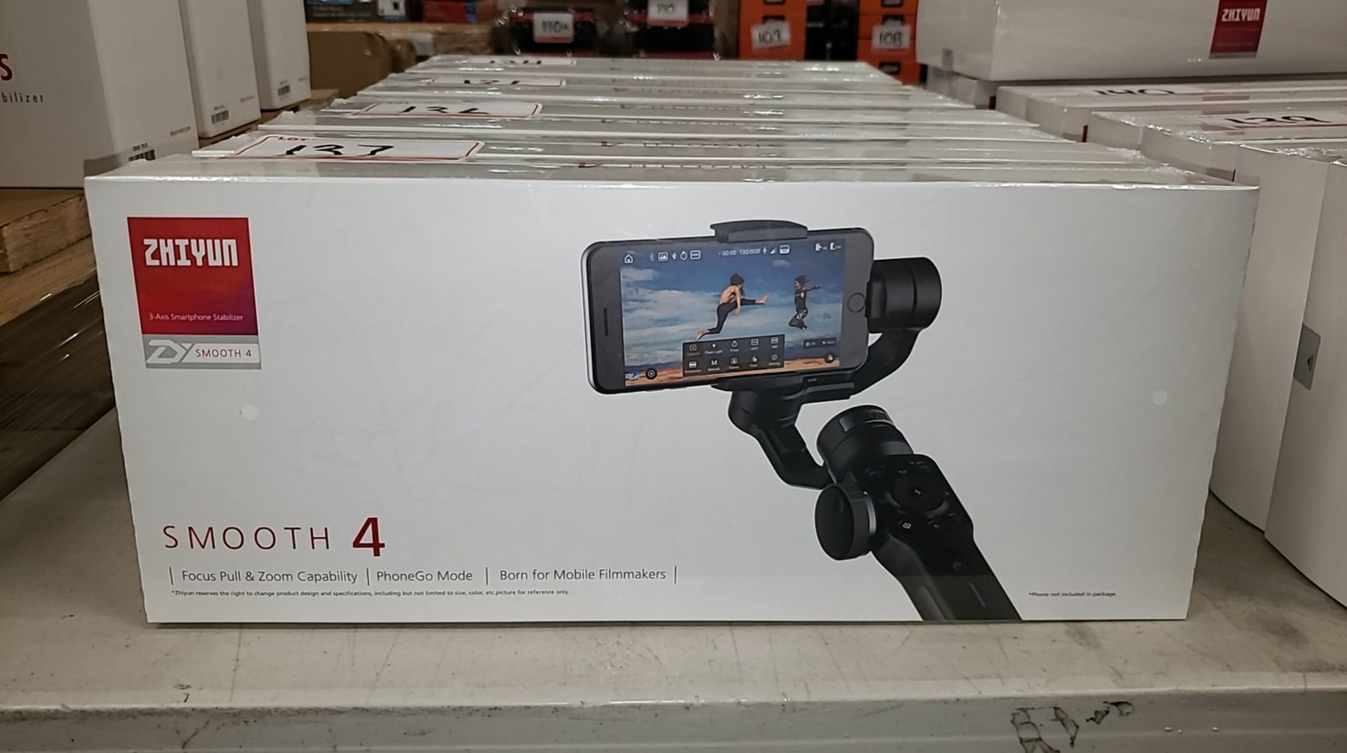 UNITS - ZHIYUN SMOOTH 4 3-AXIS SMARTPHONE STABILIZER (NEW IN BOX)