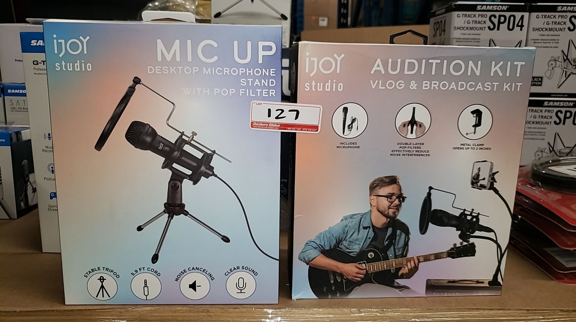 LOT - IJOY MIC UP AND AUDITION MICROPHONE KITS (2 UNITS)