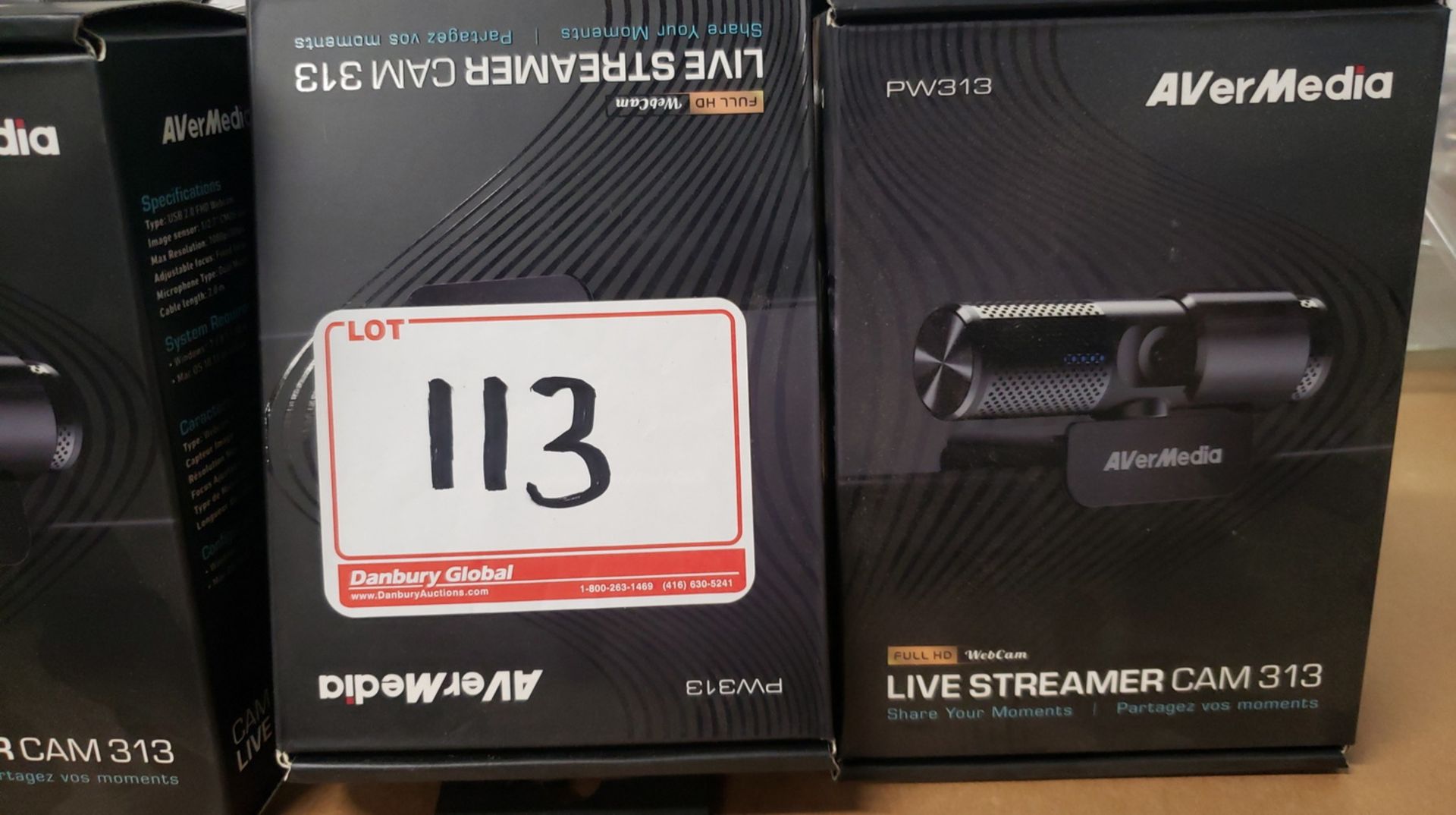 LOT - AVER MEDIA LIVE STRAMER CAM 313 WEBCAMS (5 UNITS) - Image 2 of 2