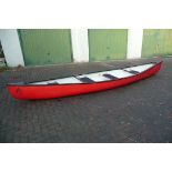 RBSM SPORTS 4-SEAT CANADIAN CLASSIC CANOE (USED) (BROKEN FRONT HANDLE) (MSRP $3,000)