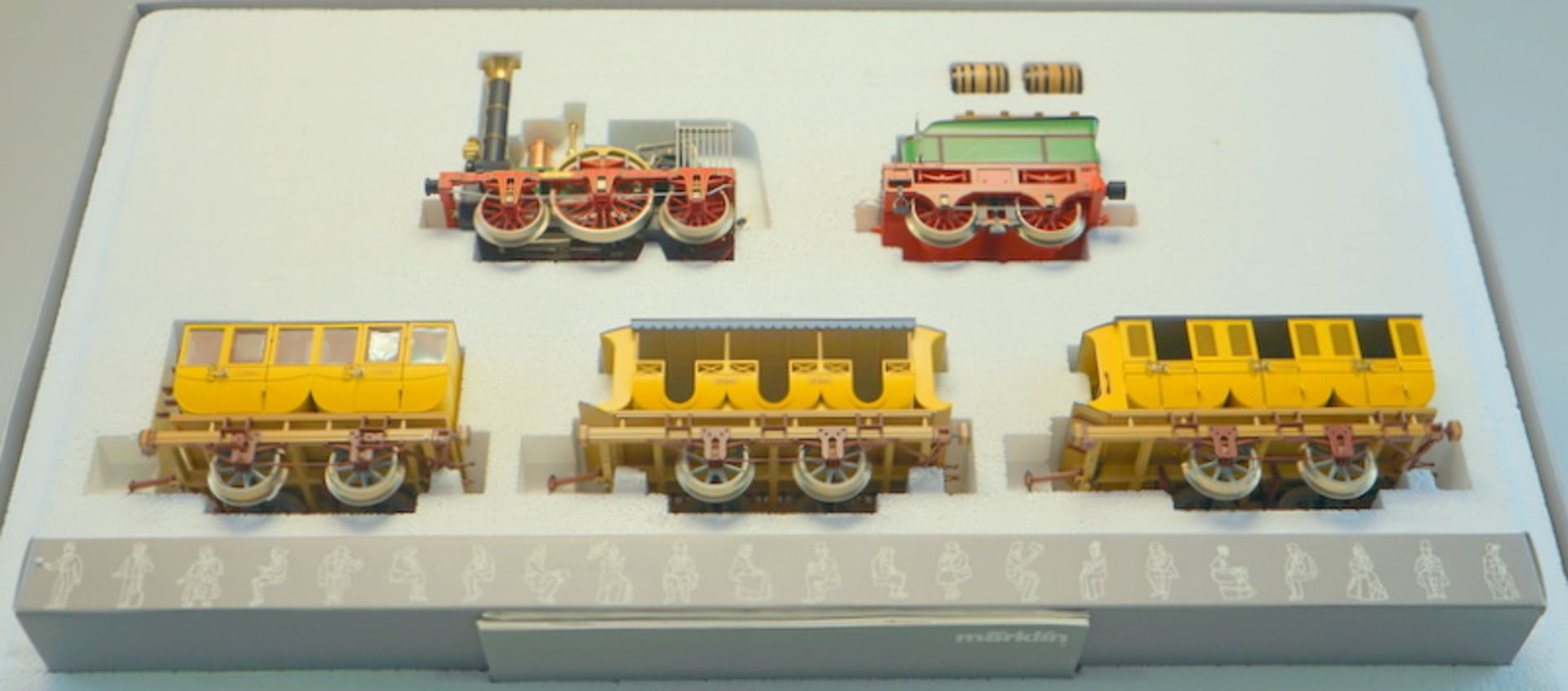 Marx, Otto: 5751 Spur1 AC Dampflok Adler + 4 Wagen Jubiläumsauflage