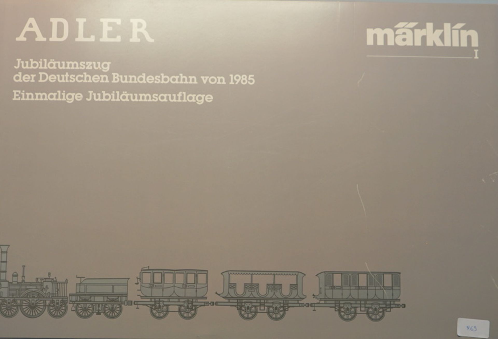 Marx, Otto: 5751 Spur1 AC Dampflok Adler + 4 Wagen Jubiläumsauflage - Bild 4 aus 4