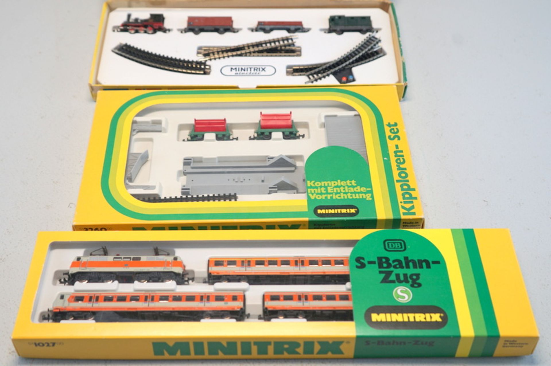 Sammlung v. 3 Minitrix-Sets, Spur N