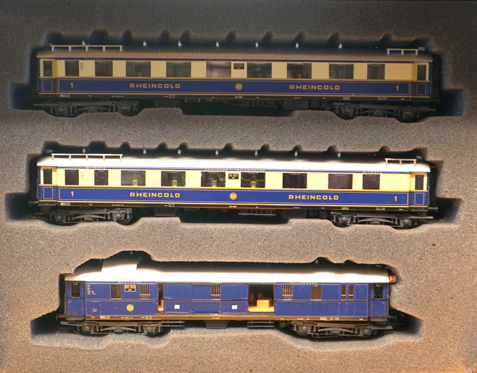 Märklin ab 1954, Gebr. Märklin & Cie., G.m.b.H. Göppingen: 26750 Zugpackung 75 Jahre Rheingold MHI, - Image 3 of 3