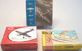 3 Flugzeug-Modelle: BuschPlastic, Wiking, Faller.