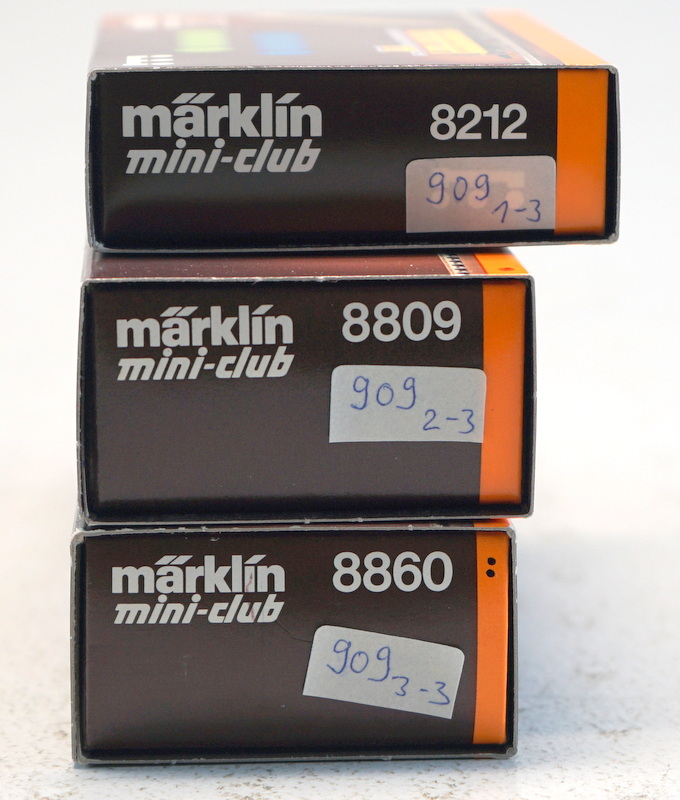 Märklin ab 1954, Gebr. Märklin & Cie., G.m.b.H. Göppingen: Miniclub #8809, #8860 & #8212