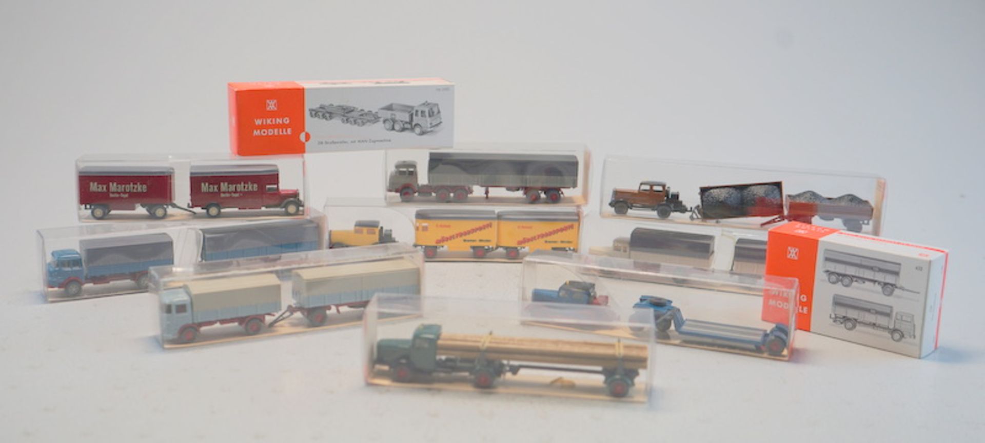 Sammlung Wiking LKW´s 1:87, 11 Stück