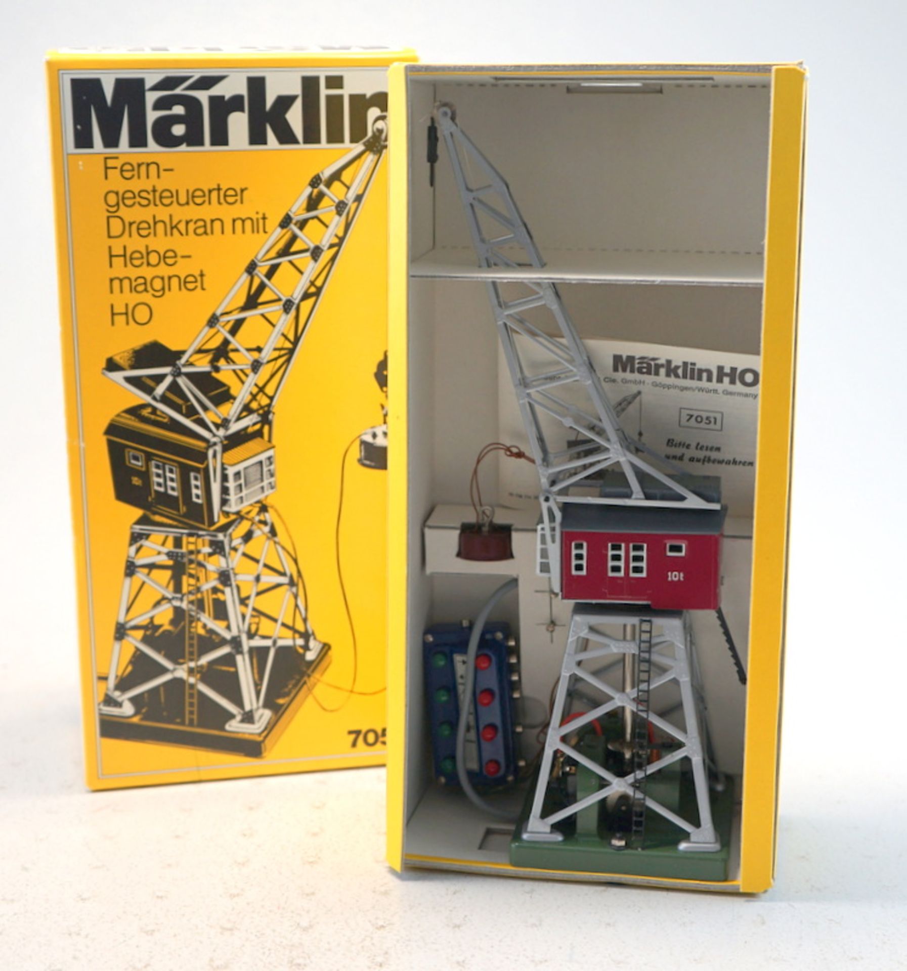 Märklin ab 1954, Gebr. Märklin & Cie., G.m.b.H. Göppingen: Ferngesteuerter Drehkran 7051