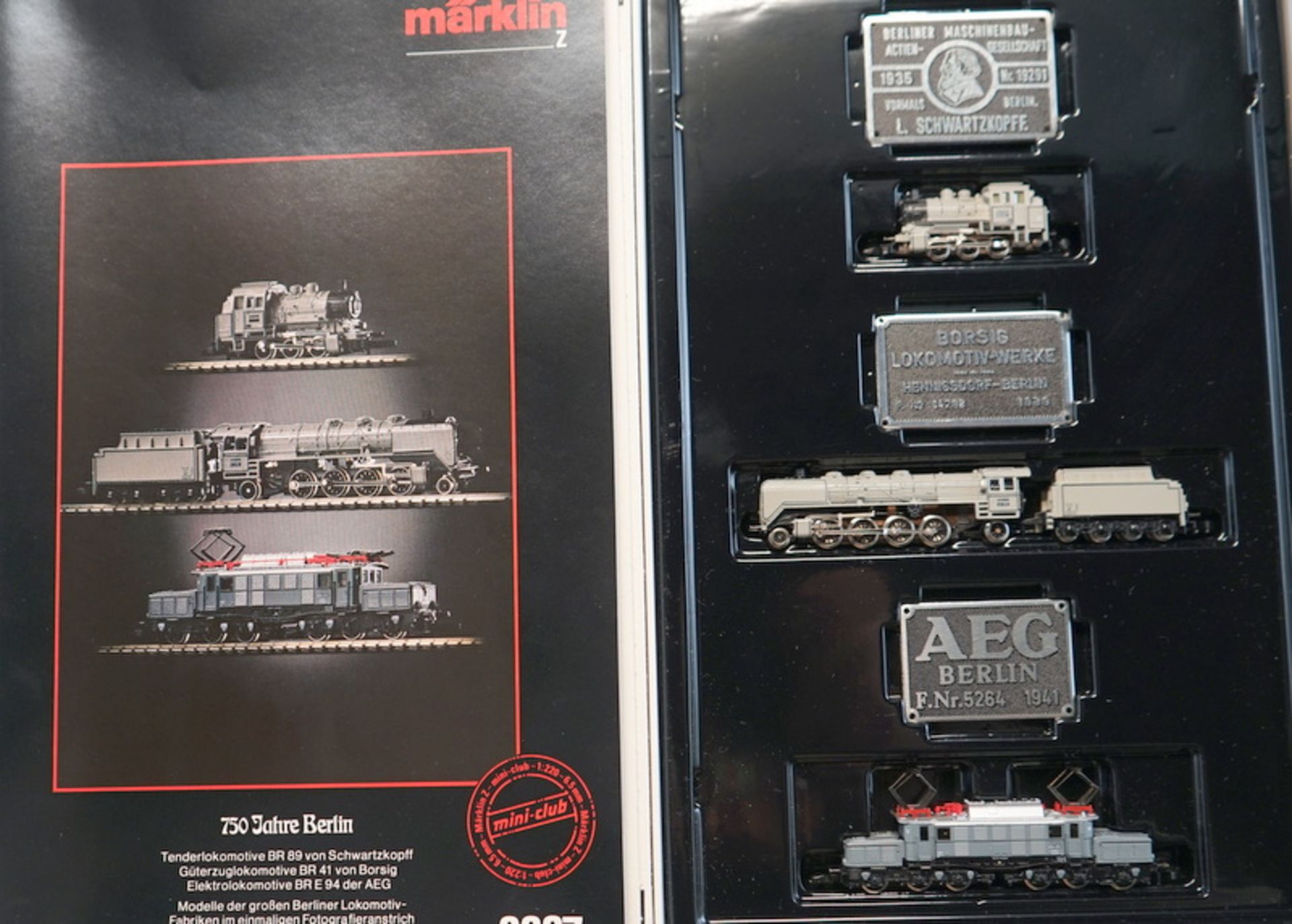 Märklin ab 1954, Gebr. Märklin & Cie., G.m.b.H. Göppingen: Miniclub #8887 750 Jahre Berlin