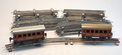 Märklin 1929ff, Gebr. Märklin & Cie., G.m.b.H. Göppingen: 2 alte märklin-Personenwagen "MITROPA" u