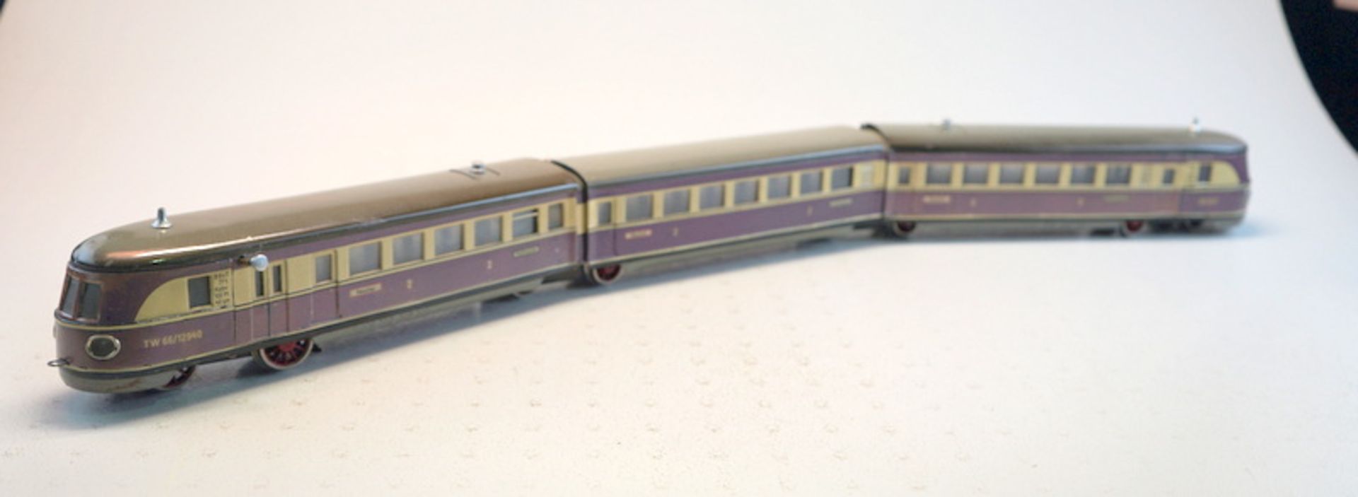 Märklin 1929ff, Gebr. Märklin & Cie., G.m.b.H. Göppingen: Märklin TW 66/12940, historischer 3teilig