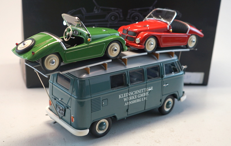Schuco VW T1 Bus mit 2 Kleinschnittger F125 + Kleinschnittger F-125 mit Figuren - Image 3 of 3