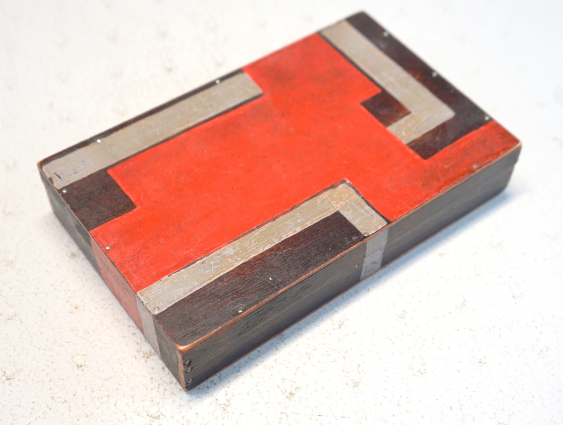 Tell-Lang, Lotte: zwei Holzkästchen mit individueller Bemalung - Image 2 of 3