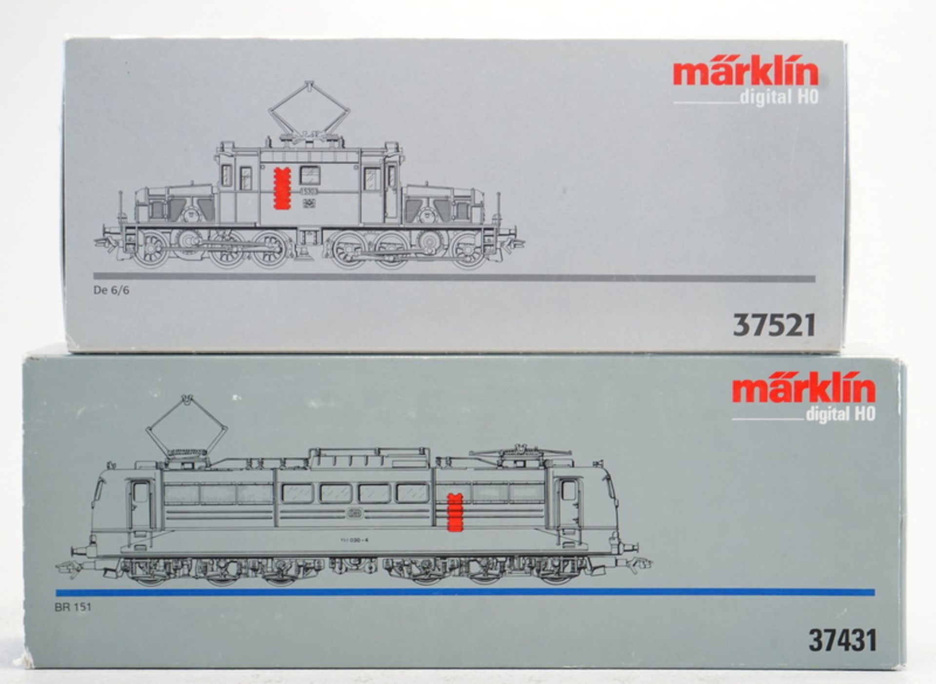 Märklin ab 1954, Gebr. Märklin & Cie., G.m.b.H. Göppingen: 2 märklin E-Loks, H0 digital. - Image 3 of 3