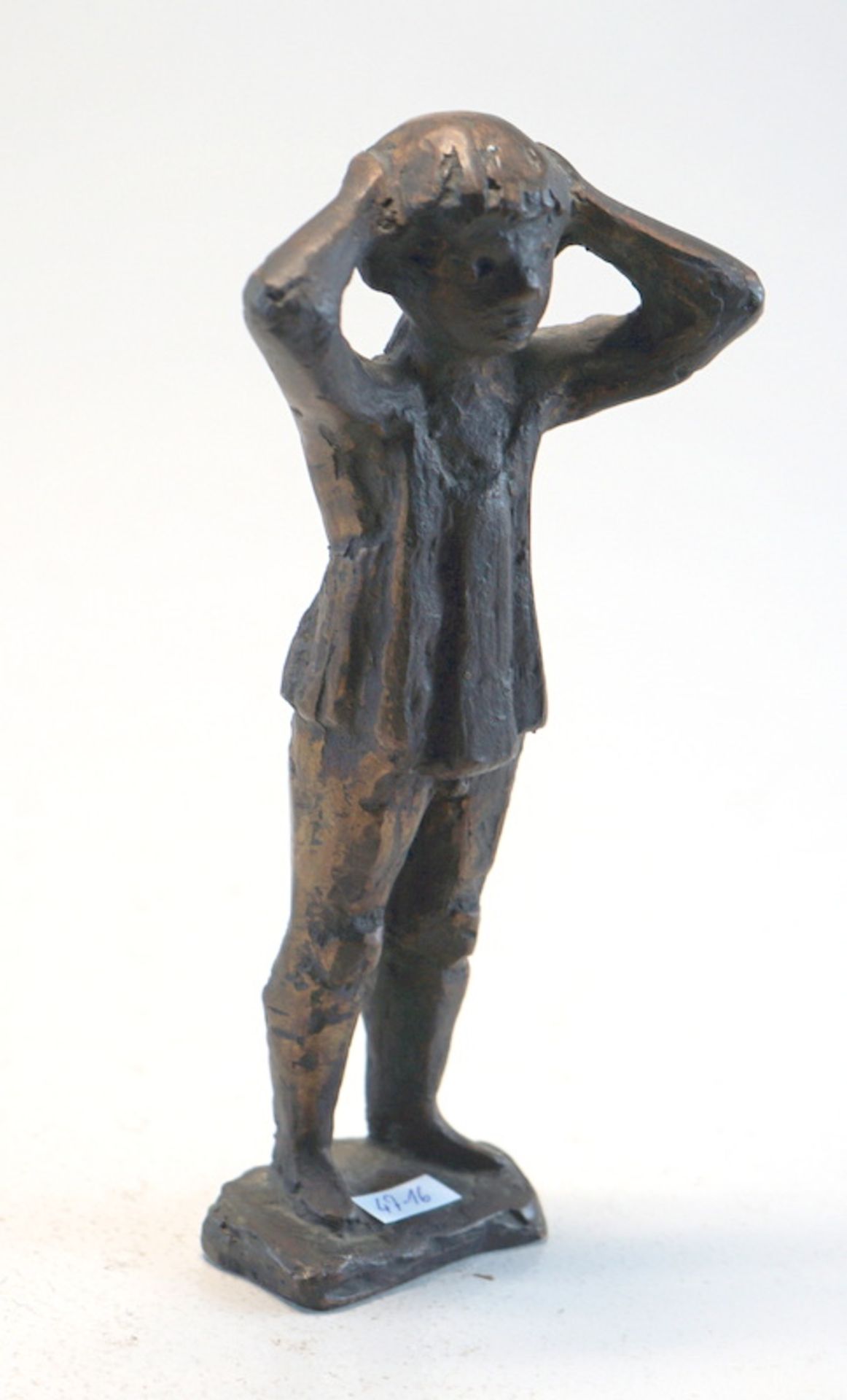 Beckmann, Curt: "stehender Knabe", Bronzefigur - Image 2 of 4