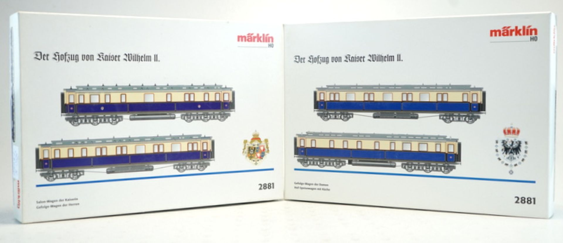 Märklin ab 1954, Gebr. Märklin & Cie., G.m.b.H. Göppingen: 2 Zug-Sets des Hofzugs von Kaiser Wilhelm - Image 4 of 4