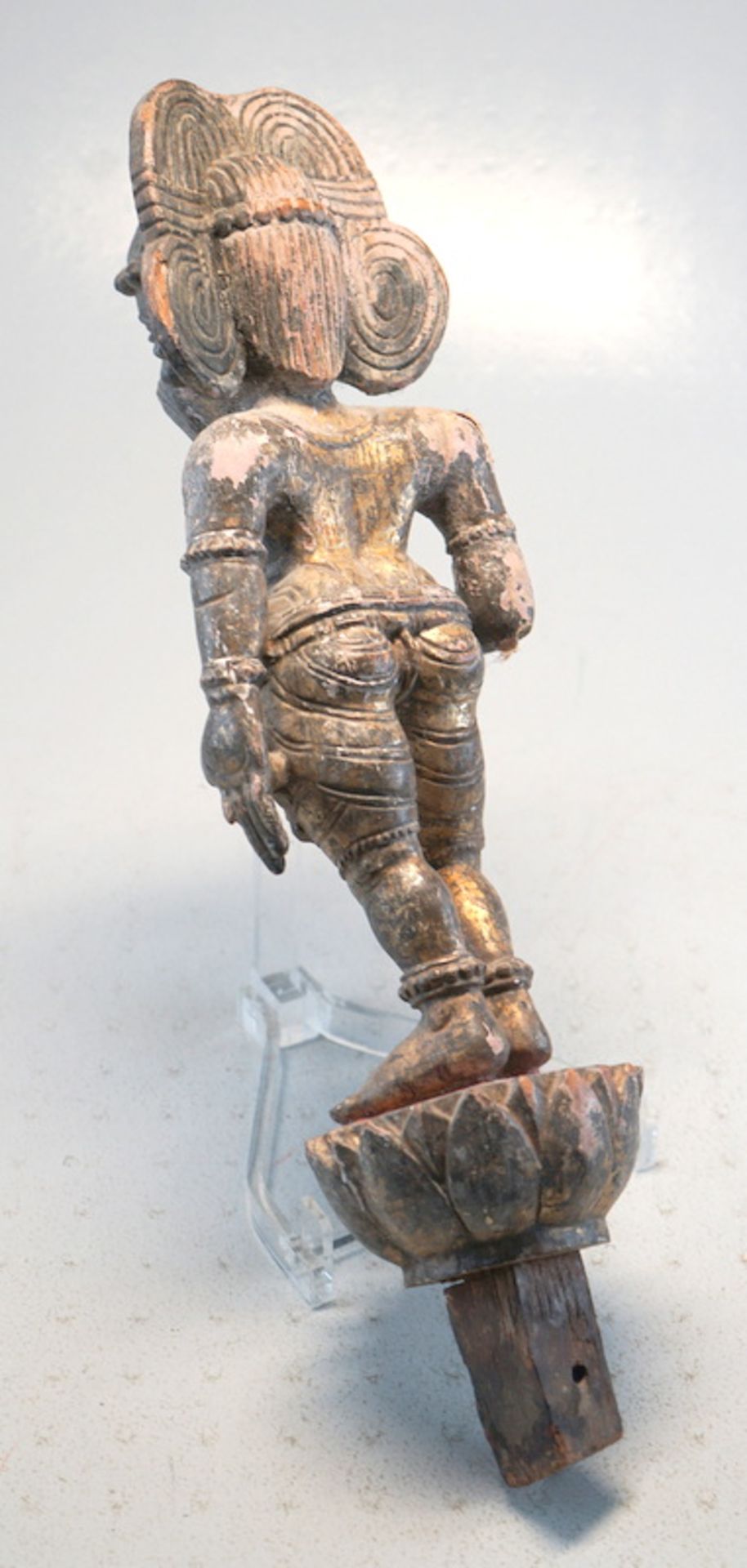 "Heiliger Mann" -interessante Indische Skulptur  19. JH - Bild 3 aus 4