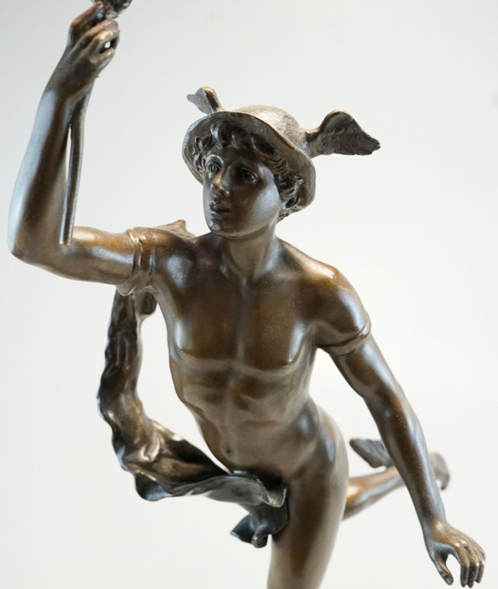 Bronzefigur "Hermes mit "Äskulapstab" Gianbologna - Image 4 of 4