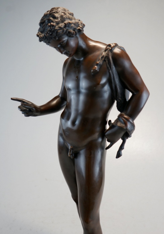 Bronze "Narciss" Museumskopie Neapel 62cm - Image 2 of 4