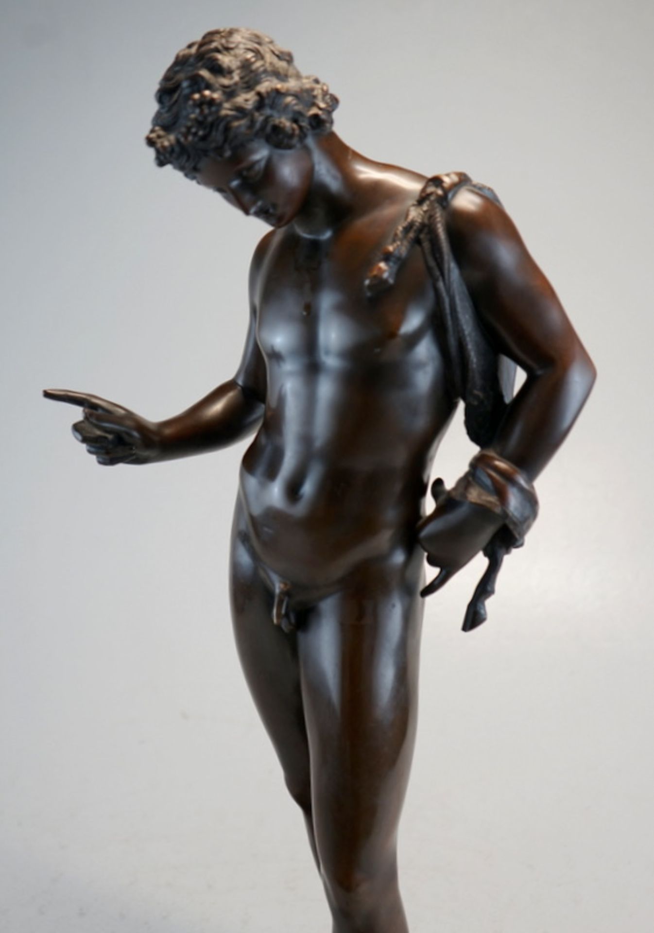 Bronze "Narciss" Museumskopie Neapel 62cm - Bild 2 aus 4