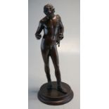 Bronze "Narciss" Museumskopie Neapel 62cm