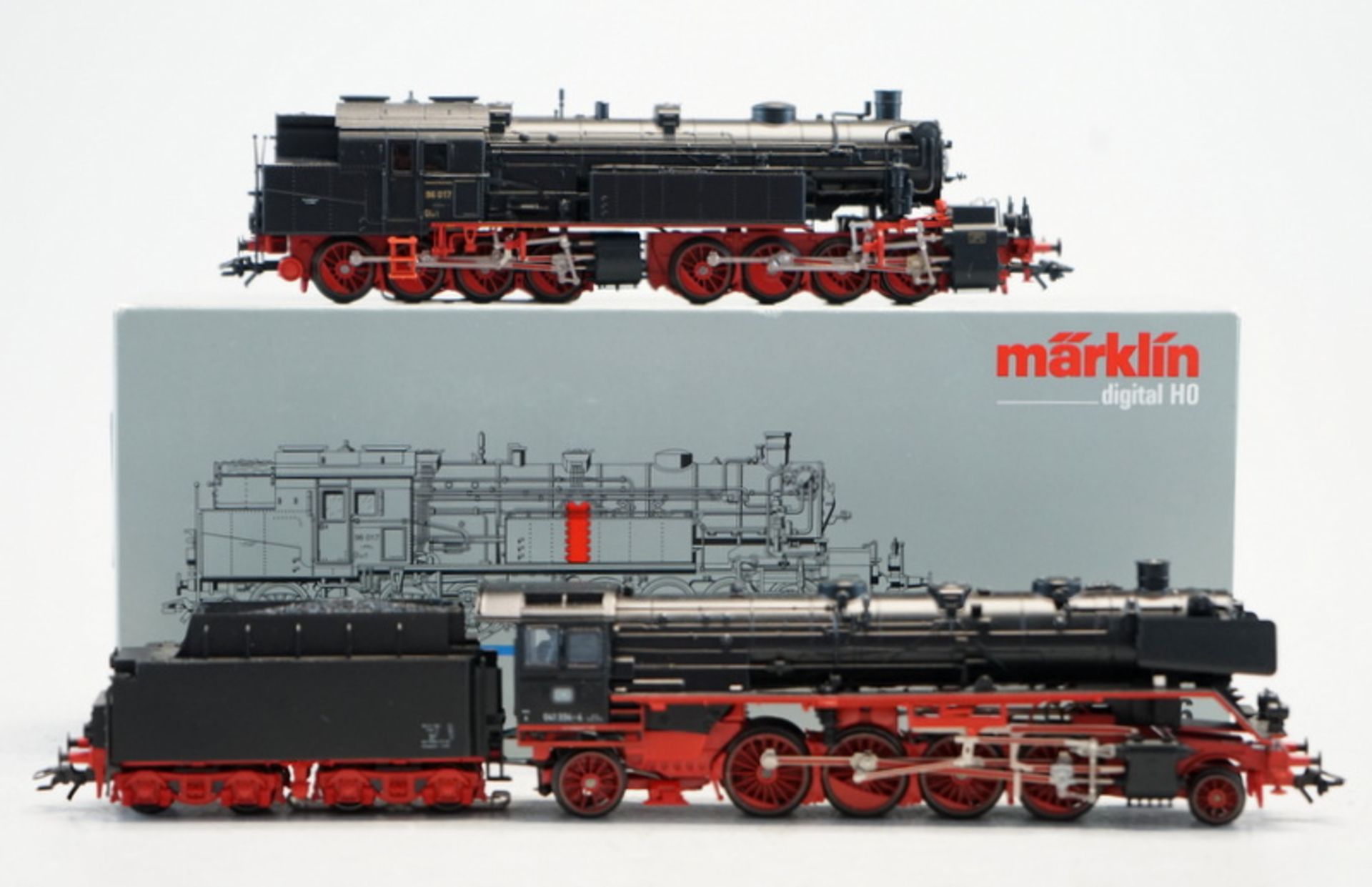 Märklin ab 1954, Gebr. Märklin & Cie., G.m.b.H. Göppingen: 2 märklin-Dampfloks, H0 digital.