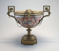 Imari-Schale mit Louis XVI-Bronzemontur, Japan /Frankreich