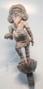"Heiliger Mann" -interessante Indische Skulptur  19. JH
