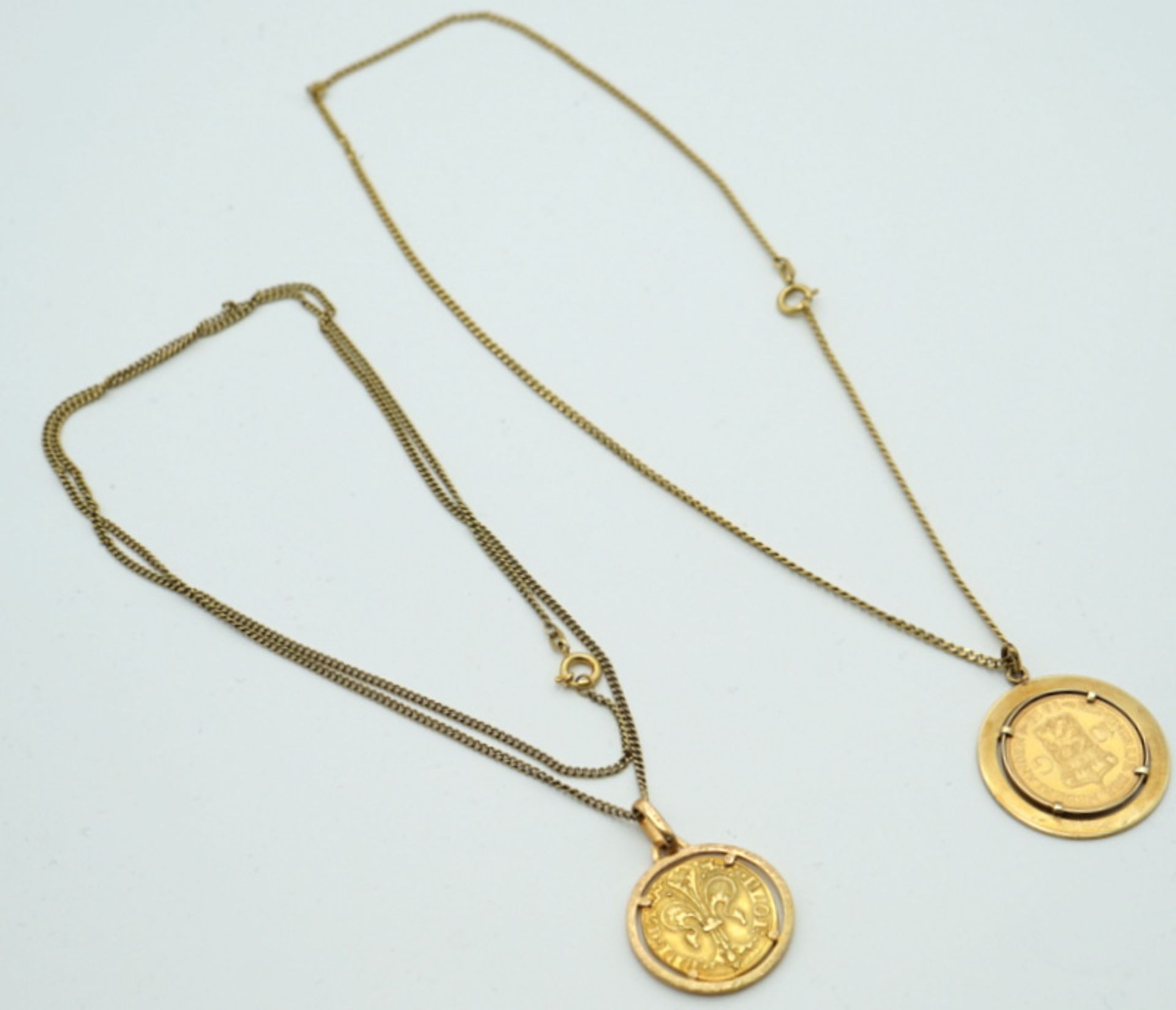 2 +1 Münzketten 10 Gulden Niederlande 1912 und 1 Florin (Kopie)