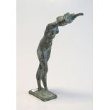 Sander, Ernemann: "Entkleidende", Bronzefigur