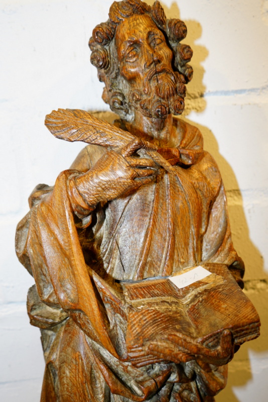 Holzskulptur des Hl. Paulus, flämisch,15. Jhd. - Image 2 of 4