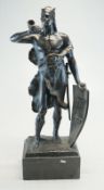 Seiffert, Carl Friedrich: Bronzefigur "Wikinger mit Horn"