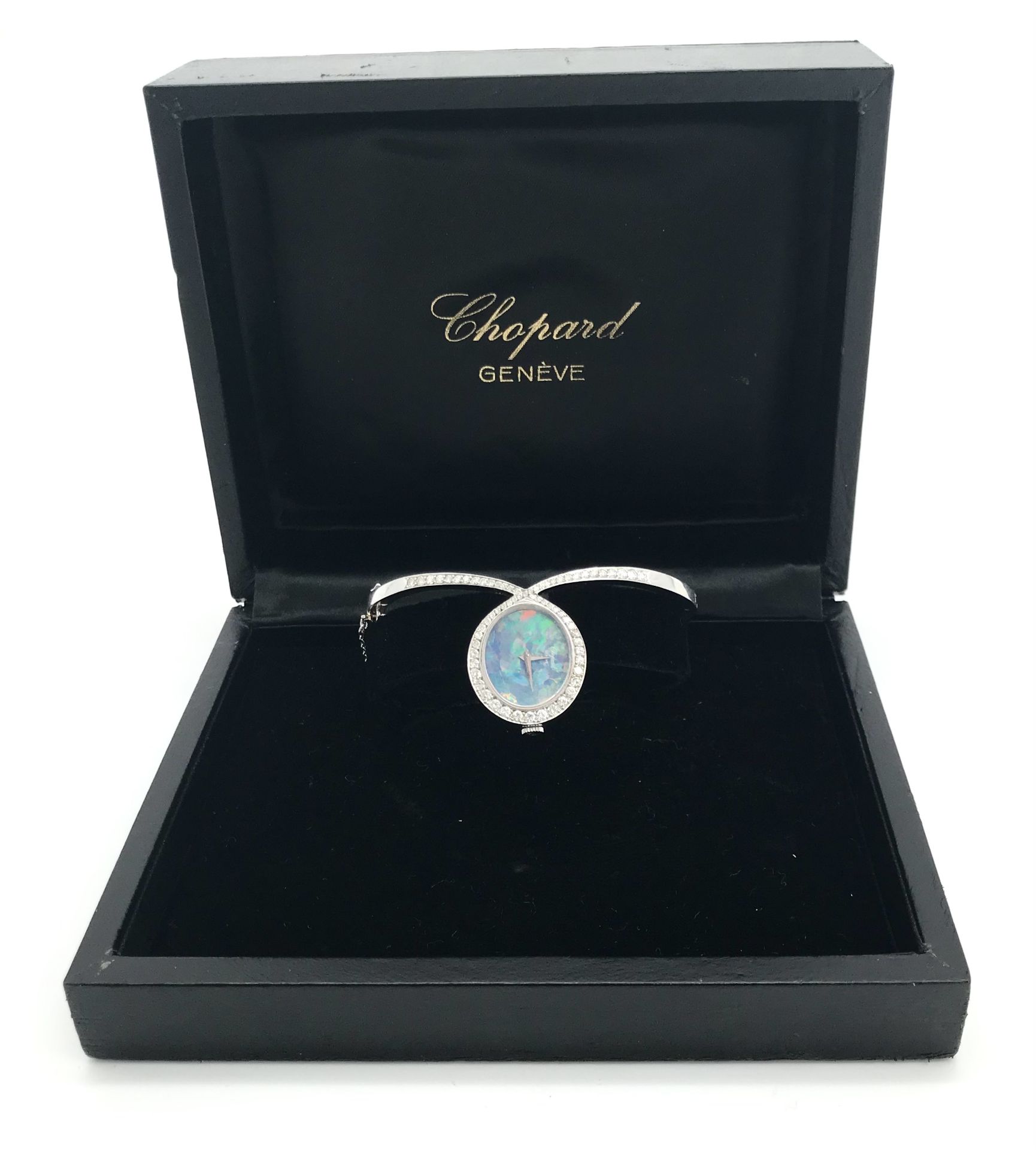 Chopard, Geneve: Damenschmuckuhr mit Opal und Brillanten, 750WG - Image 3 of 3