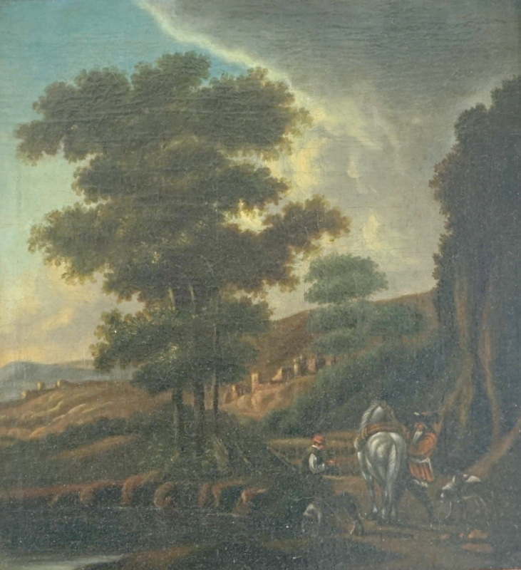 Van Laer, Pieter (attr.): Reisende bei der Rast in italienischer Landschaft - Image 2 of 5