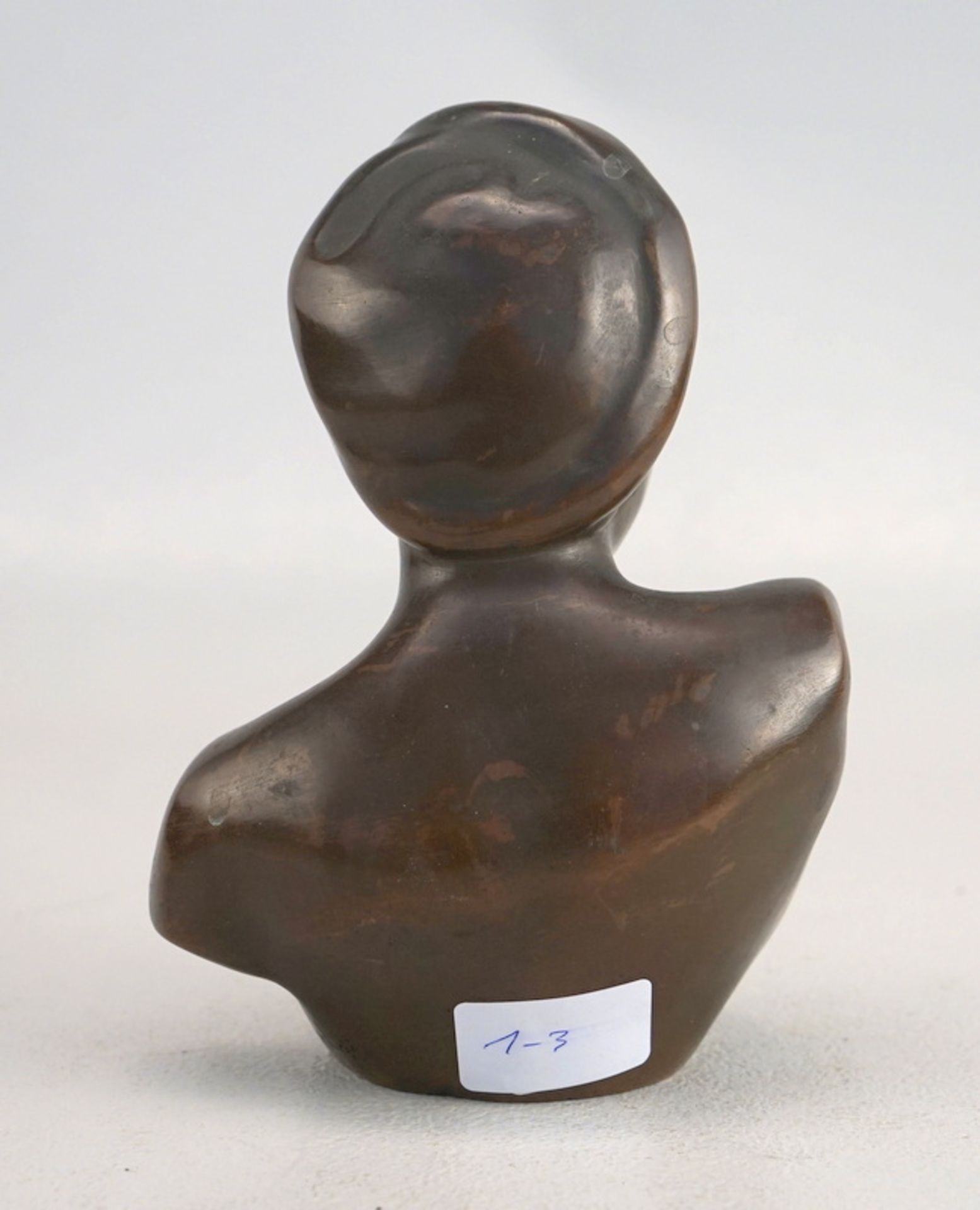 Gia-Loi, Mädchenbüste, Bronze, Vietnam, Anf. 20. Jhd. - Bild 4 aus 5