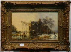 Koekkoek, Barend Cornelis: Ansicht einer Burg im Winter