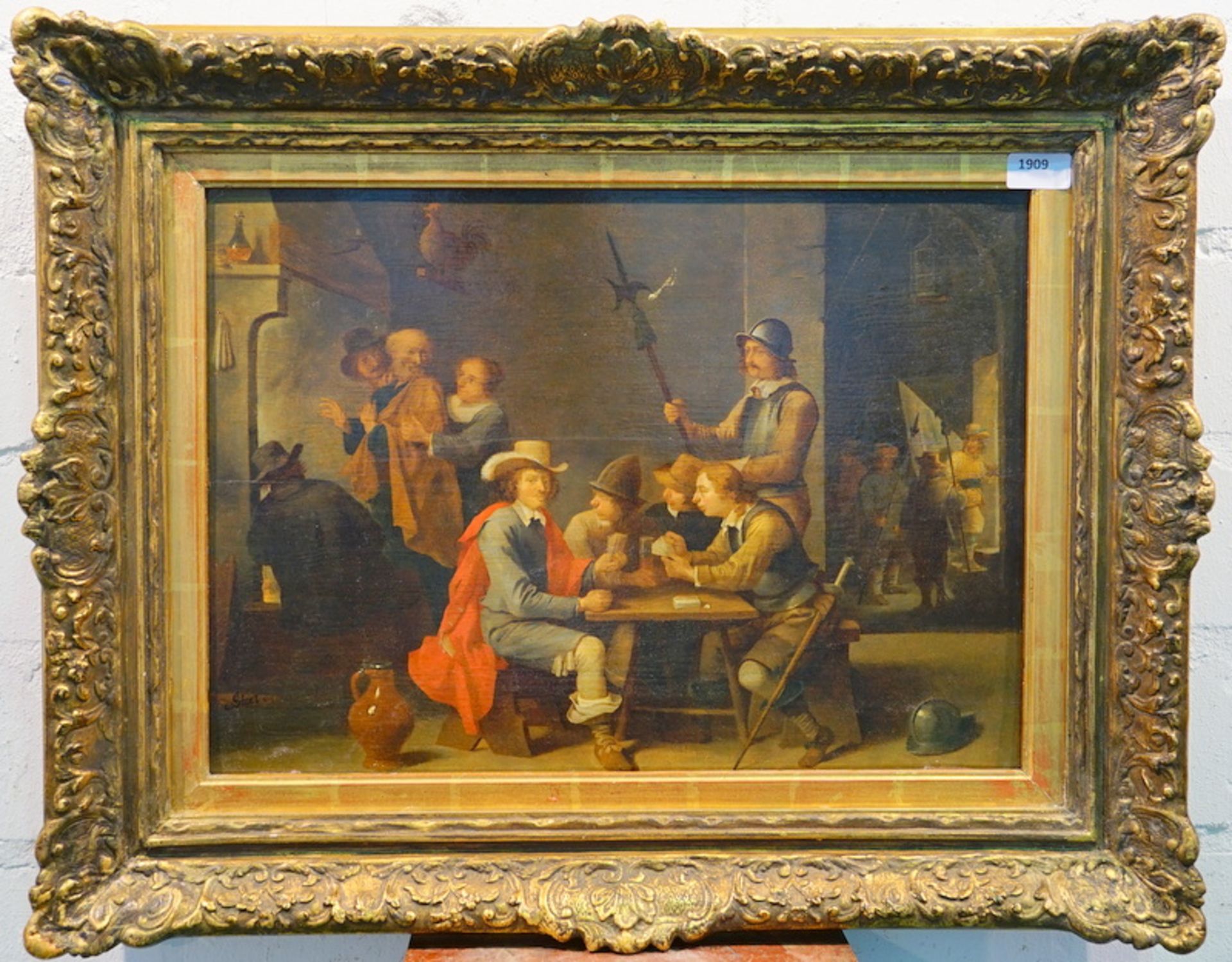 Steen (attr.), Jan Havicksz.: Gesellige Kartenrunde