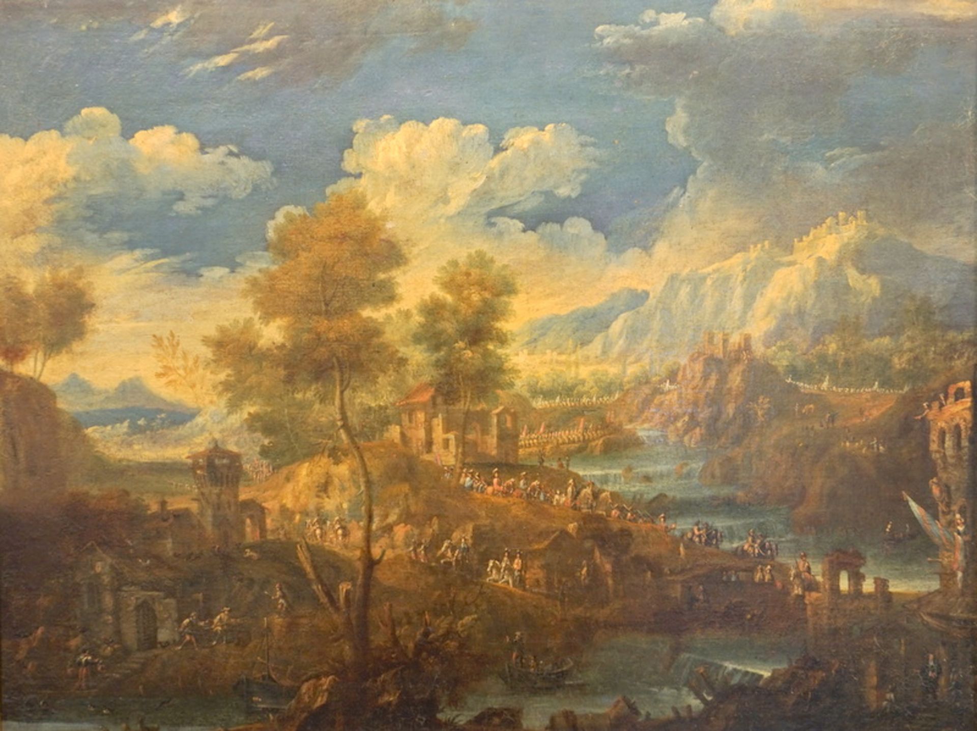 Flämisch/ Französischer Meister: Schlachtenpanorama in der Art von Adam Frans van der Meulen