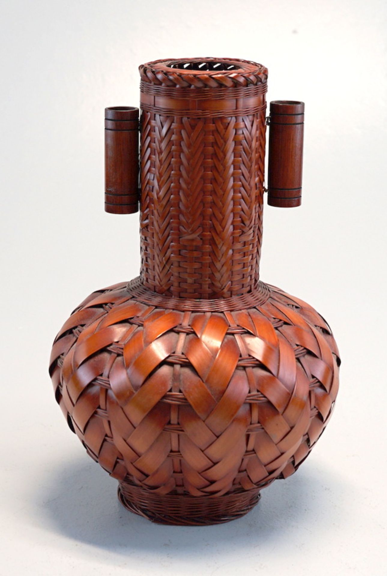 Ikebanische Bambus-Vase Meiji-Epoche