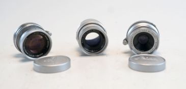 Leica, Ernst Leitz GmbH Wetzlar: Objektive Leica Summicron, Summaron und Elmar