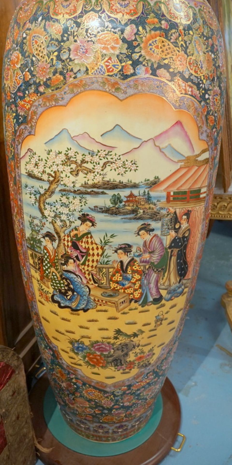 190cm Grosse Monumentale Sasuma Vase Japan Handarbeit - Bild 3 aus 3